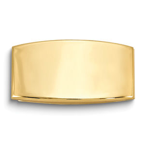 Gentleman's Gifts Polished Gold-tone Domed Men's Gifts Money Clip